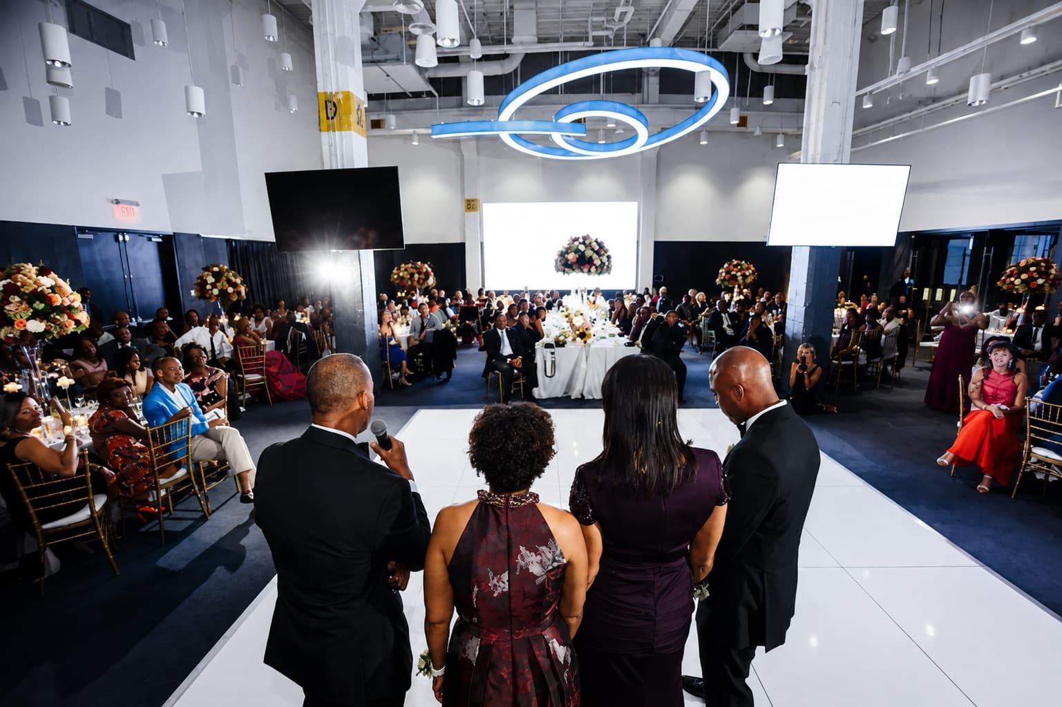 A seated ceremony in Terminal at Atlanta HQ