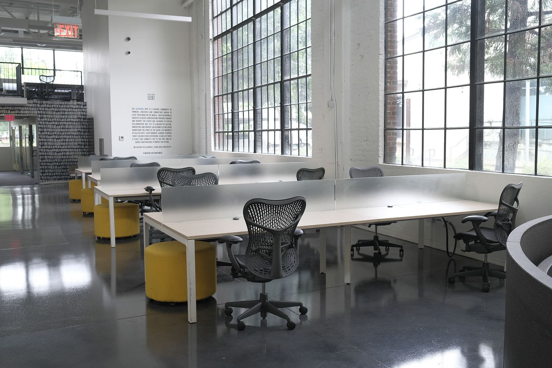 Coworking desks at Atlanta HQ